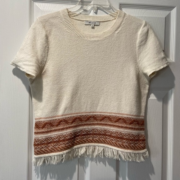 Madewelll beige top.   Size M - Picture 1 of 6